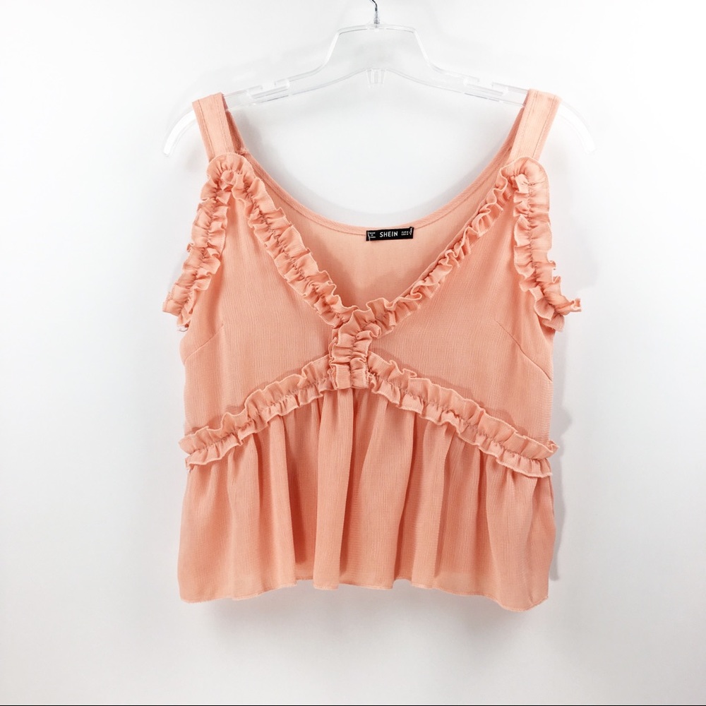 Shein | Ruffle Sleeveless Top